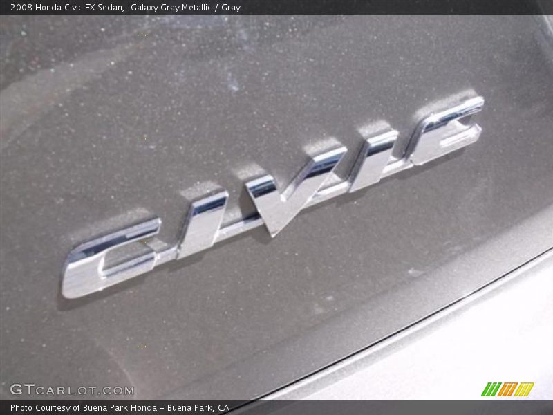 Galaxy Gray Metallic / Gray 2008 Honda Civic EX Sedan