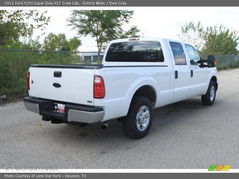 Oxford White / Steel Gray 2011 Ford F250 Super Duty XLT Crew Cab