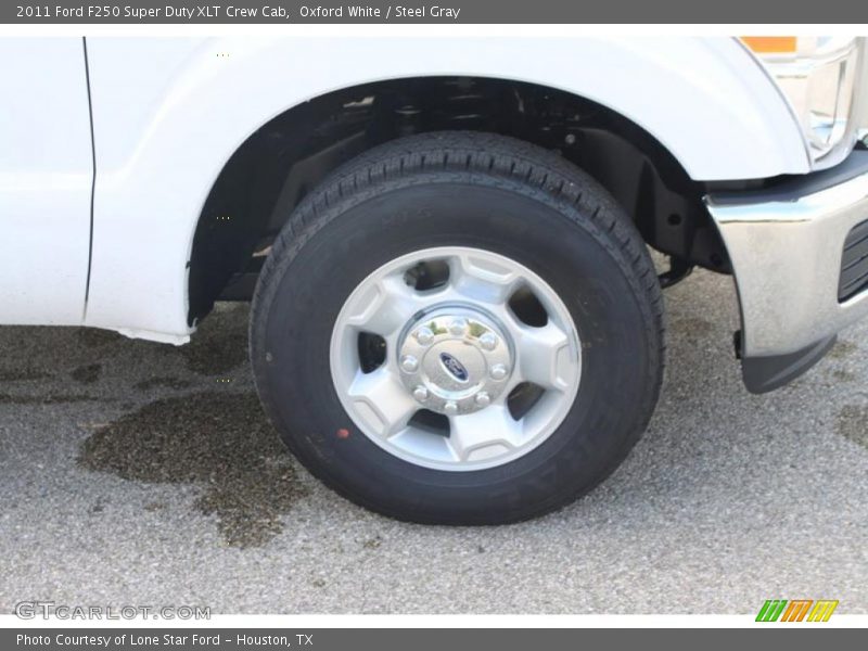 Oxford White / Steel Gray 2011 Ford F250 Super Duty XLT Crew Cab
