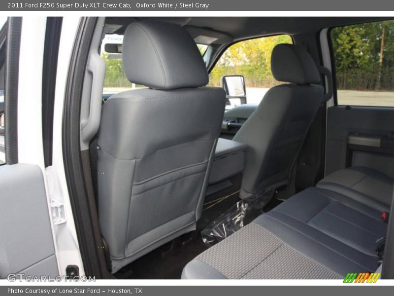 Oxford White / Steel Gray 2011 Ford F250 Super Duty XLT Crew Cab