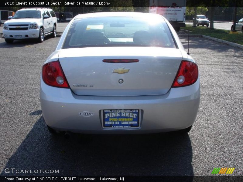 Silver Ice Metallic / Ebony 2010 Chevrolet Cobalt LT Sedan