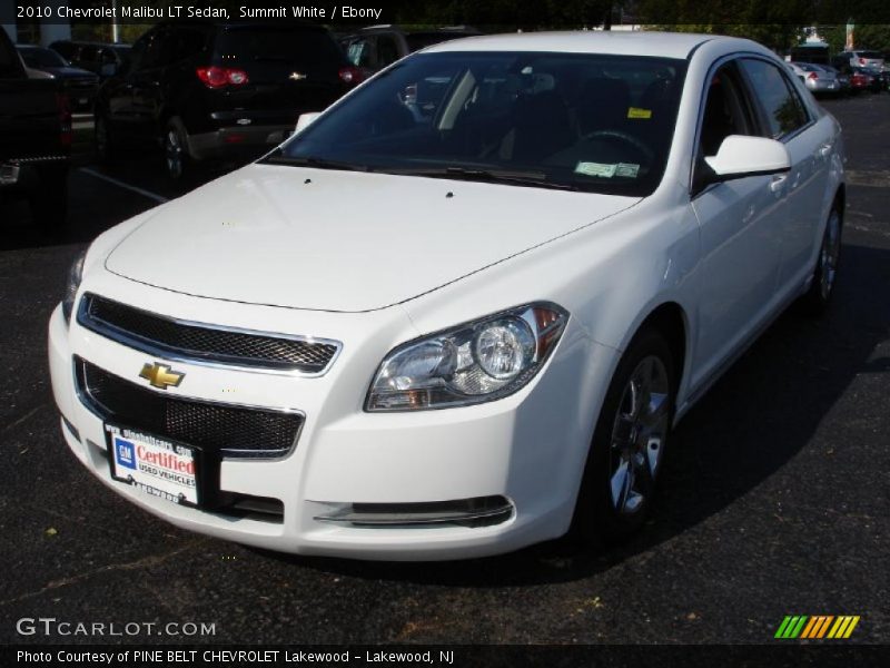 Summit White / Ebony 2010 Chevrolet Malibu LT Sedan