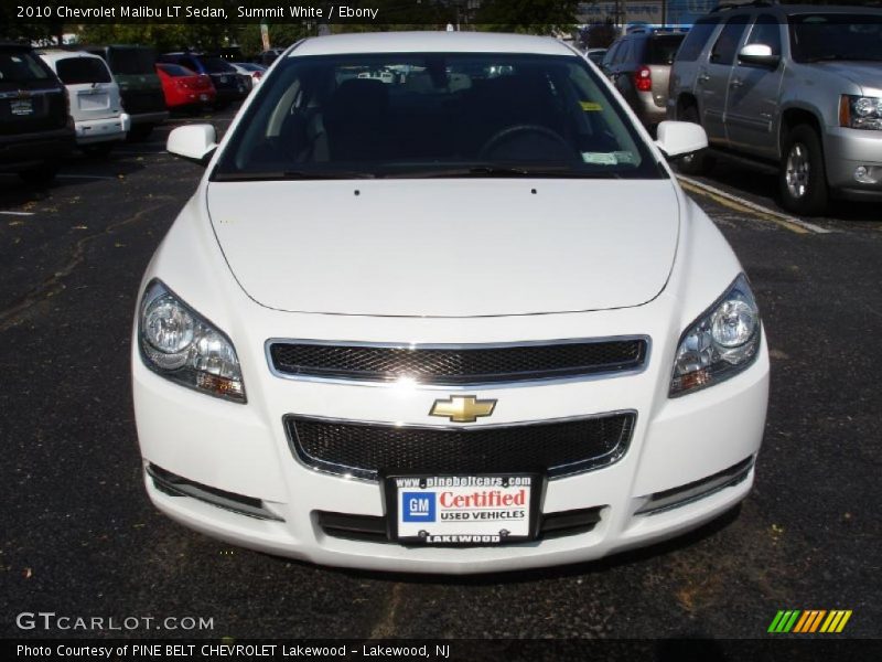 Summit White / Ebony 2010 Chevrolet Malibu LT Sedan
