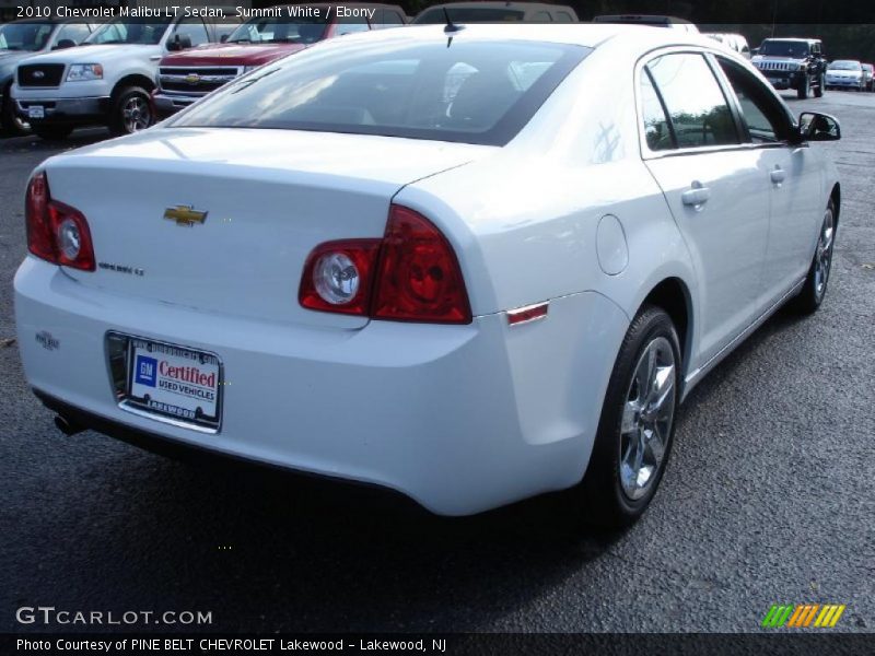 Summit White / Ebony 2010 Chevrolet Malibu LT Sedan