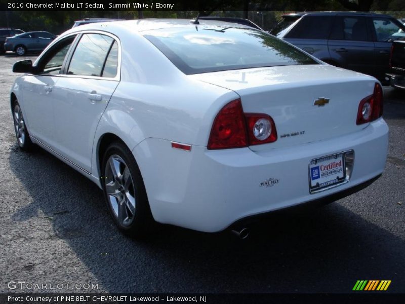 Summit White / Ebony 2010 Chevrolet Malibu LT Sedan