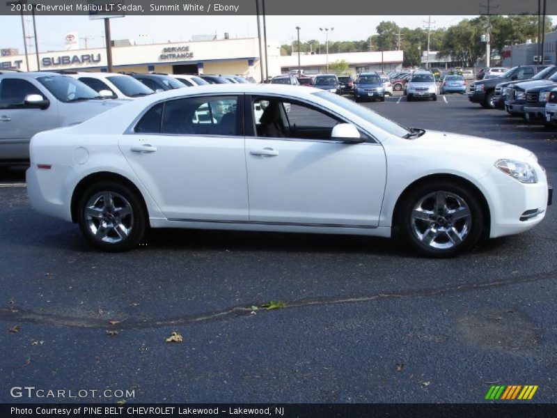 Summit White / Ebony 2010 Chevrolet Malibu LT Sedan