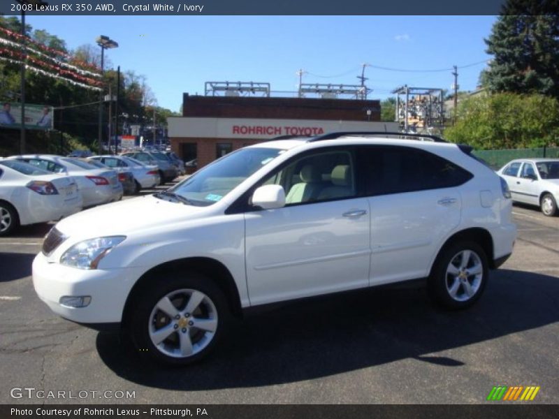 Crystal White / Ivory 2008 Lexus RX 350 AWD