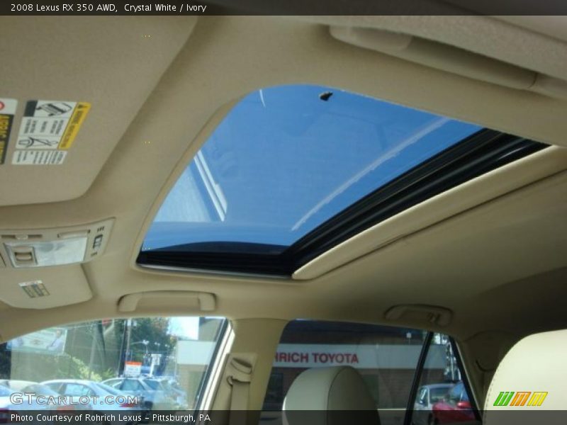 Crystal White / Ivory 2008 Lexus RX 350 AWD