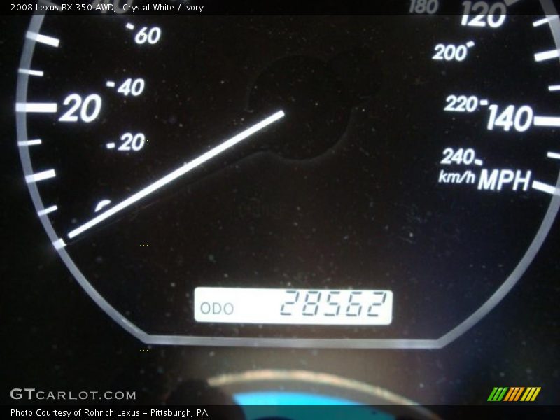 Crystal White / Ivory 2008 Lexus RX 350 AWD