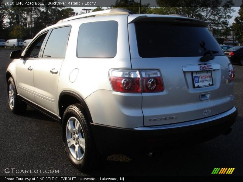 Quicksilver Metallic / Ebony 2010 GMC Acadia SLE