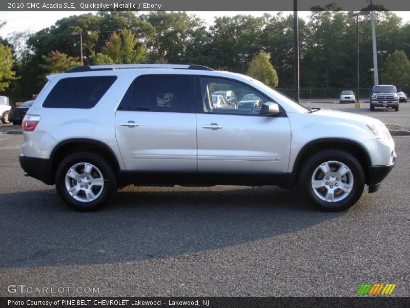 Quicksilver Metallic / Ebony 2010 GMC Acadia SLE