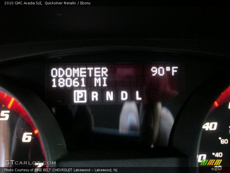 Quicksilver Metallic / Ebony 2010 GMC Acadia SLE