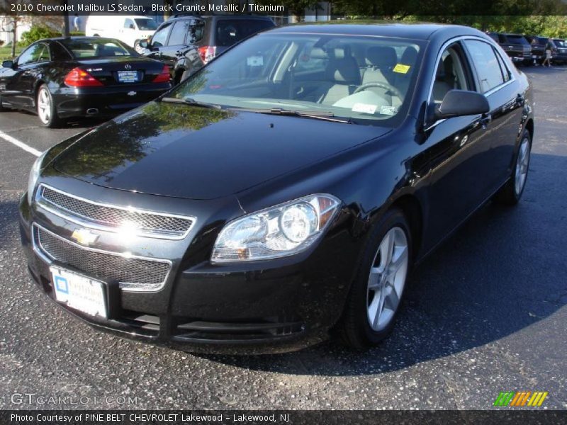 Black Granite Metallic / Titanium 2010 Chevrolet Malibu LS Sedan
