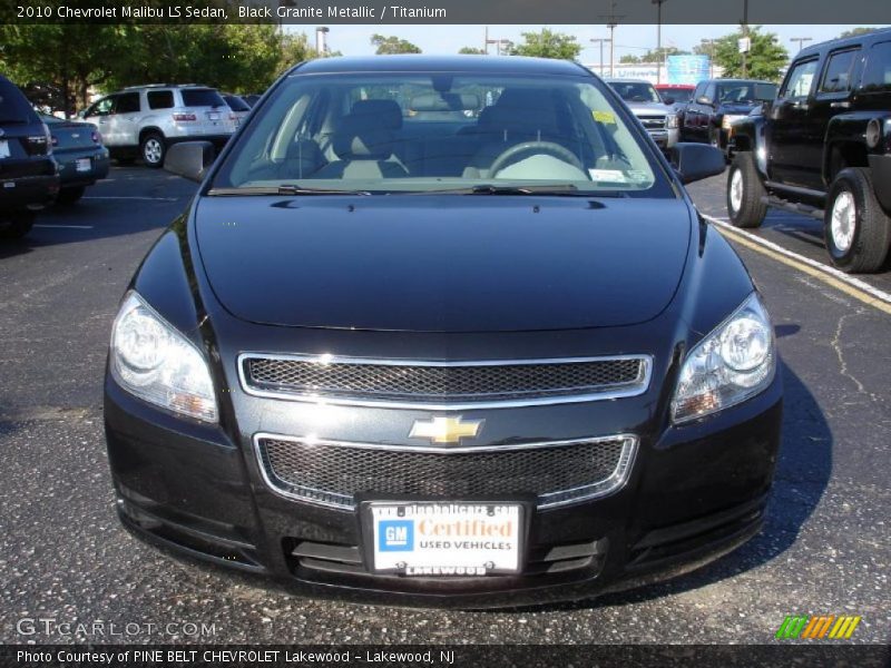 Black Granite Metallic / Titanium 2010 Chevrolet Malibu LS Sedan