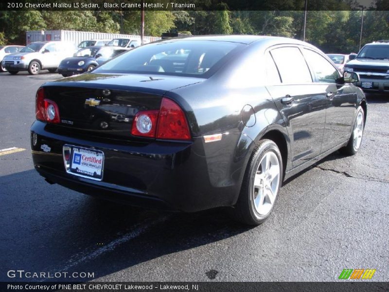 Black Granite Metallic / Titanium 2010 Chevrolet Malibu LS Sedan