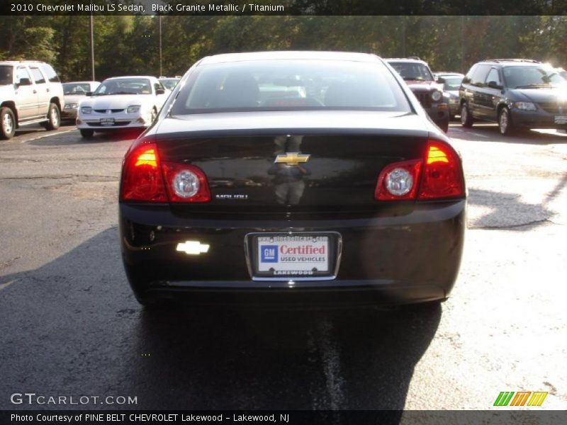 Black Granite Metallic / Titanium 2010 Chevrolet Malibu LS Sedan