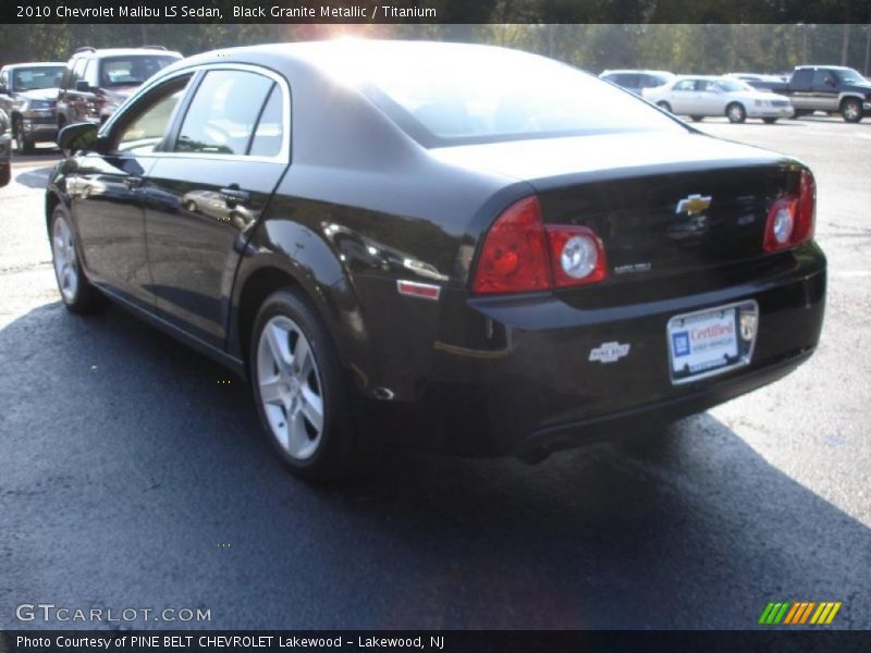Black Granite Metallic / Titanium 2010 Chevrolet Malibu LS Sedan