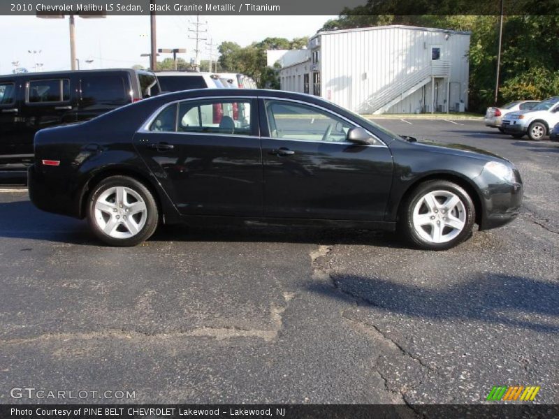 Black Granite Metallic / Titanium 2010 Chevrolet Malibu LS Sedan