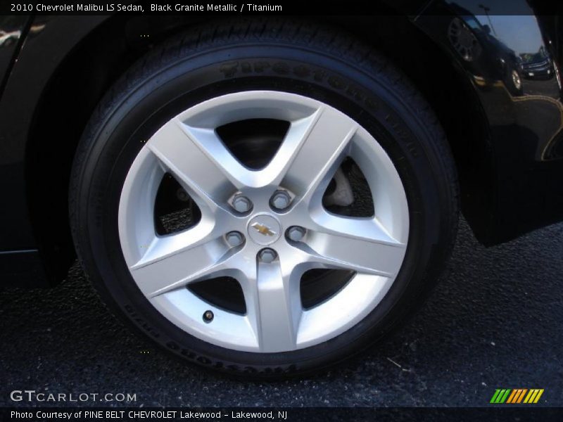 Black Granite Metallic / Titanium 2010 Chevrolet Malibu LS Sedan