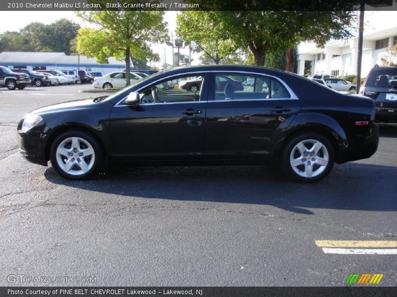 Black Granite Metallic / Titanium 2010 Chevrolet Malibu LS Sedan