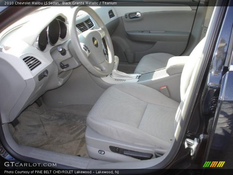 Black Granite Metallic / Titanium 2010 Chevrolet Malibu LS Sedan