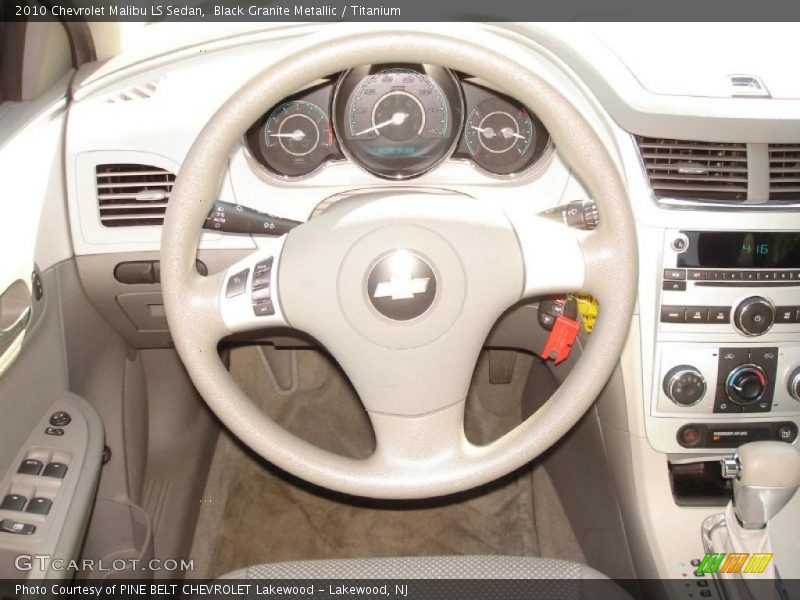 Black Granite Metallic / Titanium 2010 Chevrolet Malibu LS Sedan