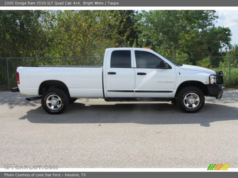 Bright White / Taupe 2005 Dodge Ram 3500 SLT Quad Cab 4x4