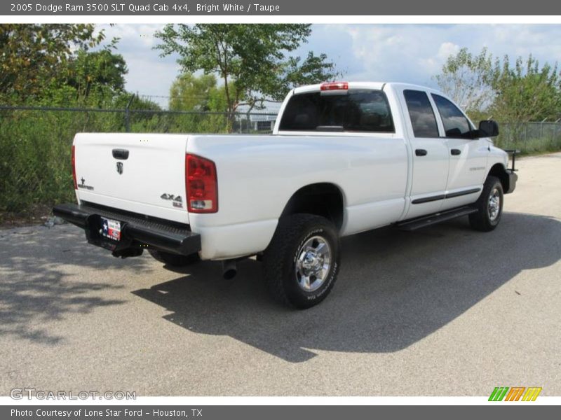 Bright White / Taupe 2005 Dodge Ram 3500 SLT Quad Cab 4x4