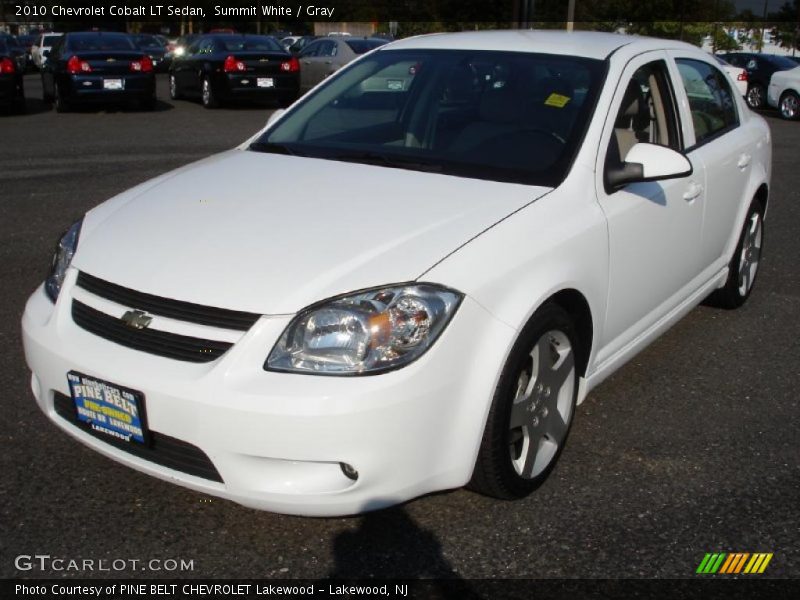 Summit White / Gray 2010 Chevrolet Cobalt LT Sedan