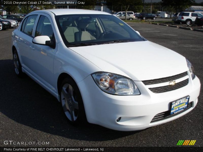 Summit White / Gray 2010 Chevrolet Cobalt LT Sedan
