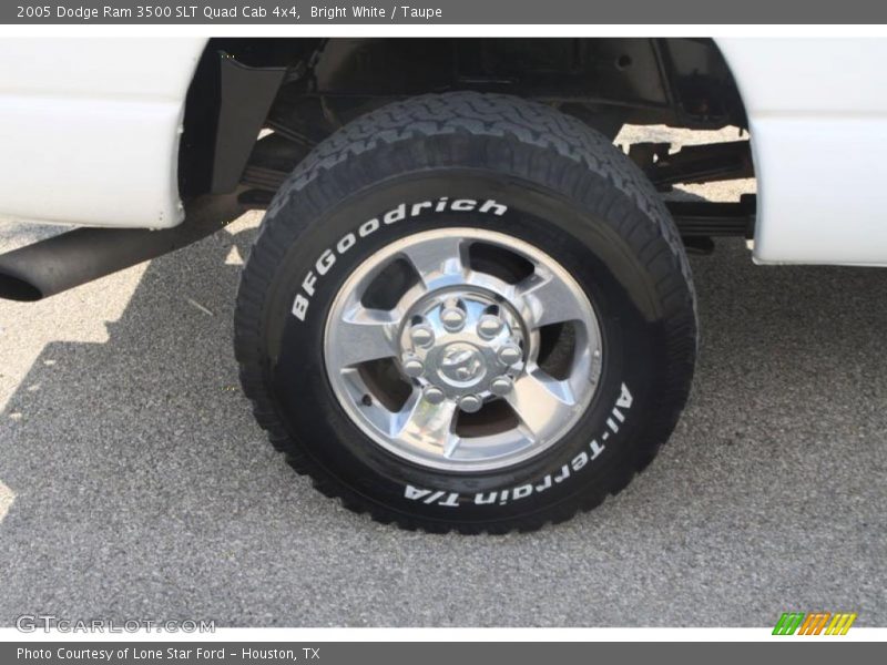 Bright White / Taupe 2005 Dodge Ram 3500 SLT Quad Cab 4x4