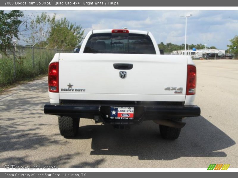 Bright White / Taupe 2005 Dodge Ram 3500 SLT Quad Cab 4x4