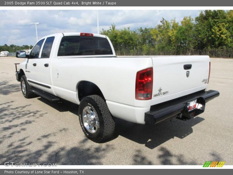 Bright White / Taupe 2005 Dodge Ram 3500 SLT Quad Cab 4x4