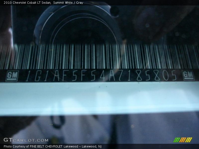 Summit White / Gray 2010 Chevrolet Cobalt LT Sedan