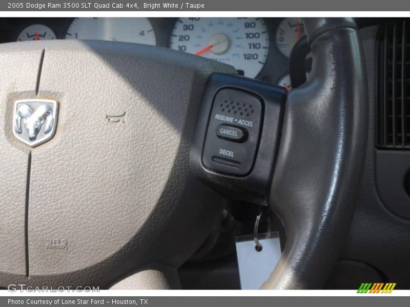 Bright White / Taupe 2005 Dodge Ram 3500 SLT Quad Cab 4x4