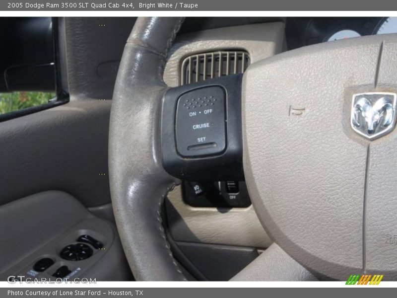 Bright White / Taupe 2005 Dodge Ram 3500 SLT Quad Cab 4x4