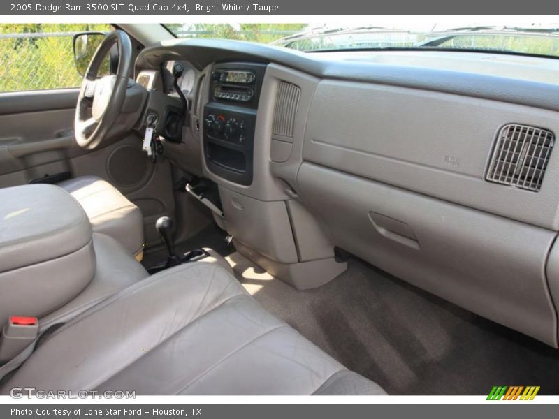 Bright White / Taupe 2005 Dodge Ram 3500 SLT Quad Cab 4x4
