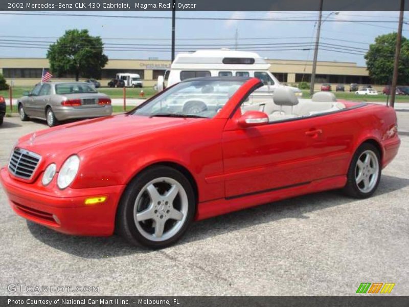 Magma Red / Oyster 2002 Mercedes-Benz CLK 430 Cabriolet