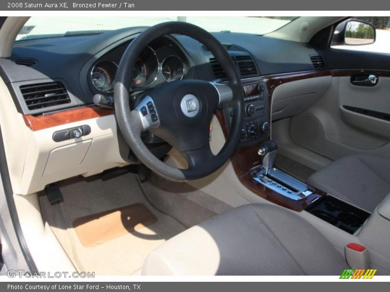 Bronzed Pewter / Tan 2008 Saturn Aura XE