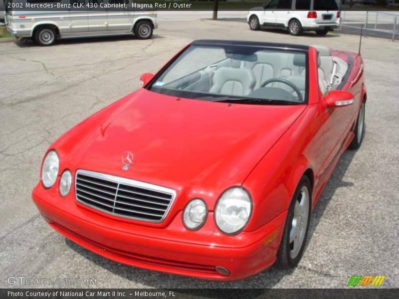 Magma Red / Oyster 2002 Mercedes-Benz CLK 430 Cabriolet