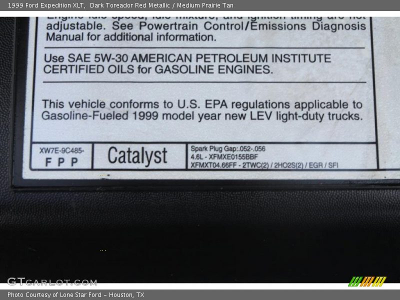 Dark Toreador Red Metallic / Medium Prairie Tan 1999 Ford Expedition XLT