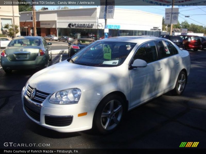 Candy White / Anthracite 2009 Volkswagen Jetta TDI Sedan