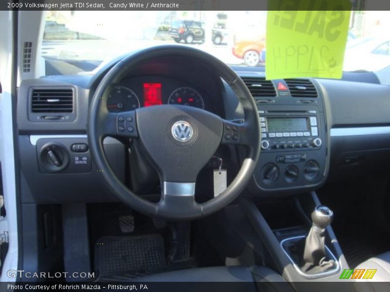 Candy White / Anthracite 2009 Volkswagen Jetta TDI Sedan