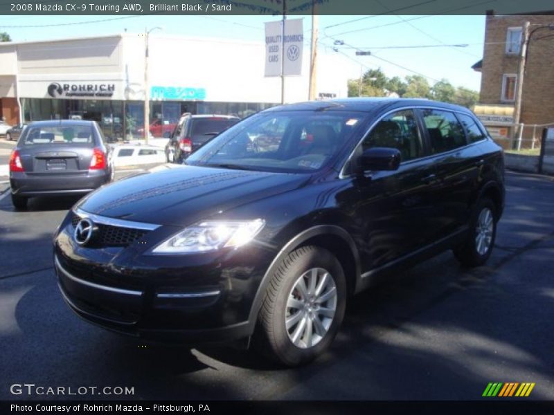 Brilliant Black / Sand 2008 Mazda CX-9 Touring AWD