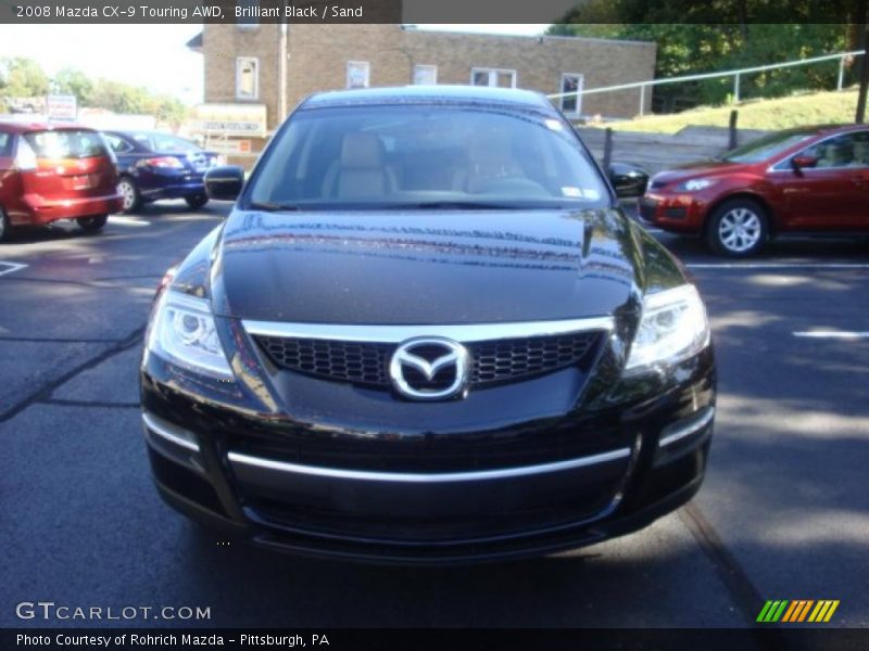 Brilliant Black / Sand 2008 Mazda CX-9 Touring AWD