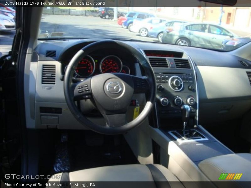 Brilliant Black / Sand 2008 Mazda CX-9 Touring AWD
