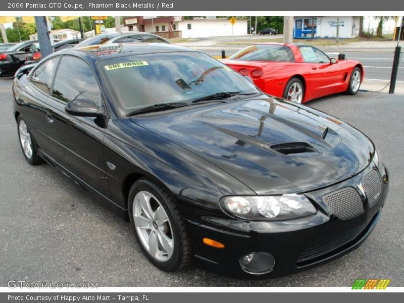 Phantom Black Metallic / Red 2006 Pontiac GTO Coupe