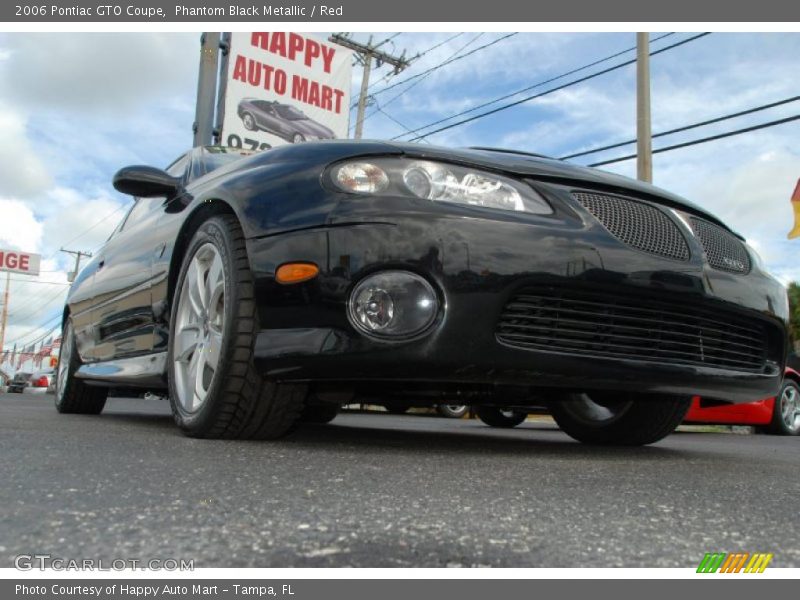 Phantom Black Metallic / Red 2006 Pontiac GTO Coupe