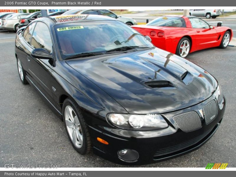 Phantom Black Metallic / Red 2006 Pontiac GTO Coupe