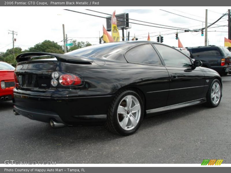 Phantom Black Metallic / Red 2006 Pontiac GTO Coupe